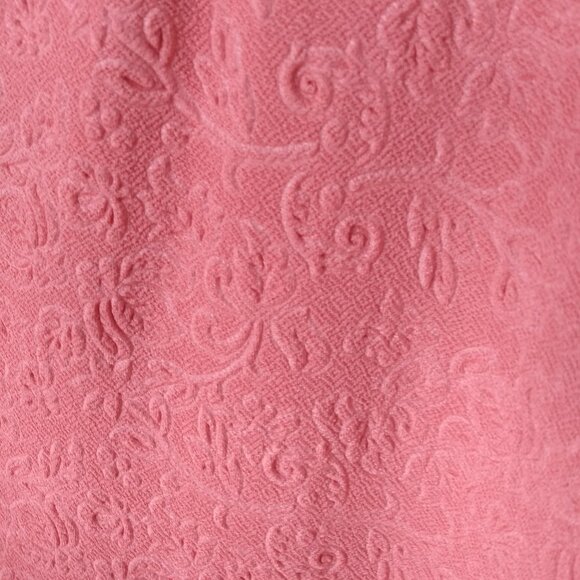 Mennonite Cape Dress 40" Bust 34" Waist Pink Modest Stretchy Textured - Picture 10 of 14